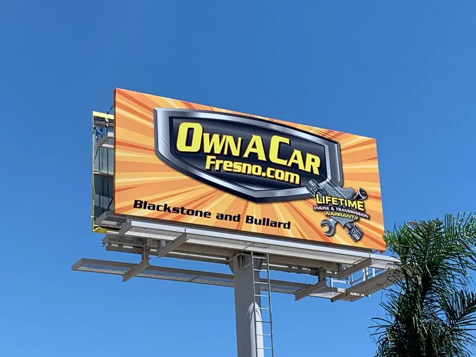 WestCoast billboard on Highway 43 / Lacy Boulevard Roundabout in Hanford
