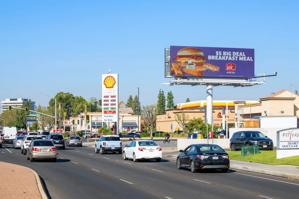 WestCoast billboard on Stockdale Highway / California Avenue in Bakersfield